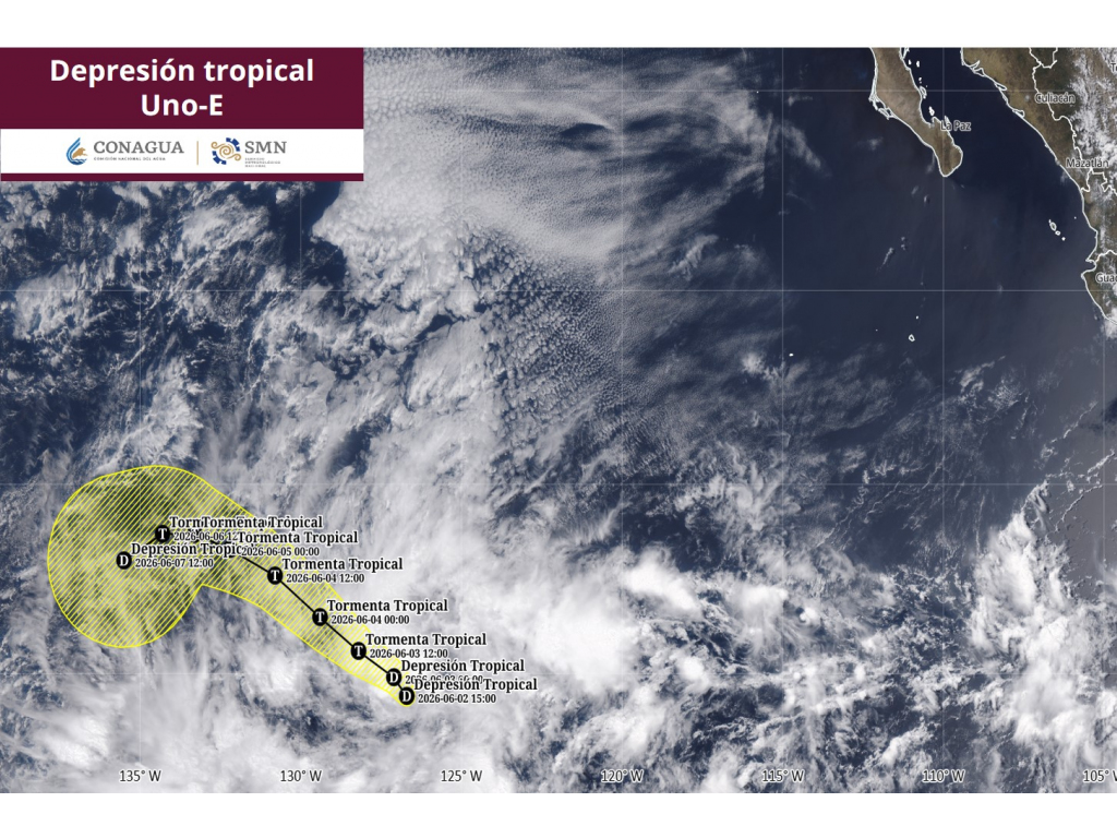 Se forma el primer ciclón tropical del 2026 en el Pacífico 